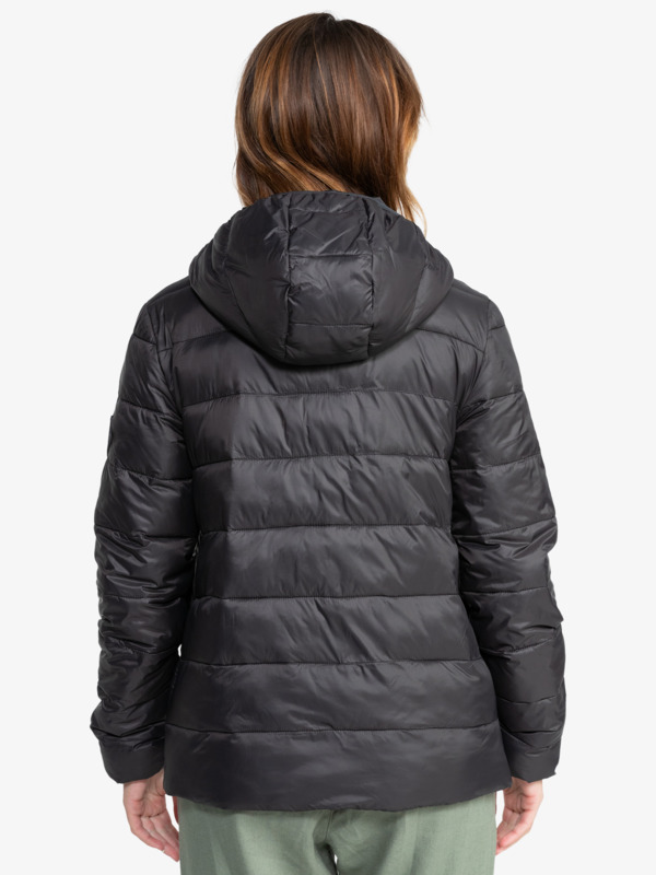 5 Wind Bliss - Chaqueta Acolchada con Capucha para Mujer Negro ERJJK03618 Roxy