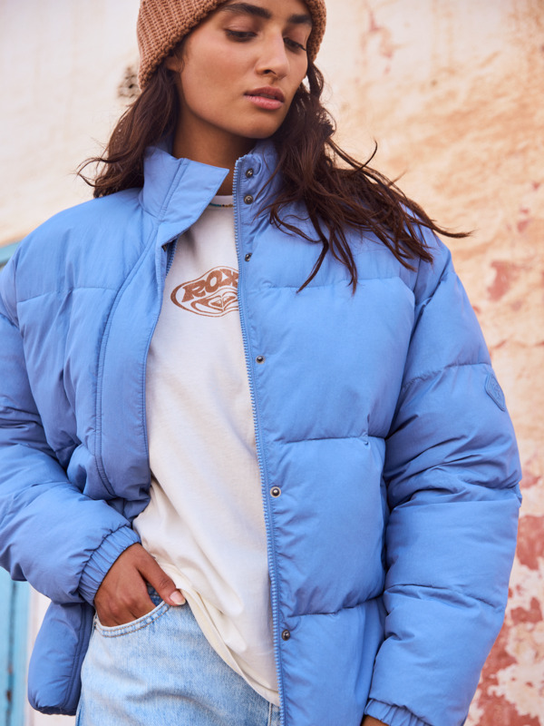 0 Sweetest Road - Steppjacke für Frauen Blau ERJJK03619 Roxy