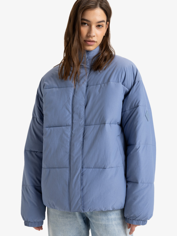 6 Sweetest Road - Puffer Jacket for Women Blue ERJJK03619 Roxy