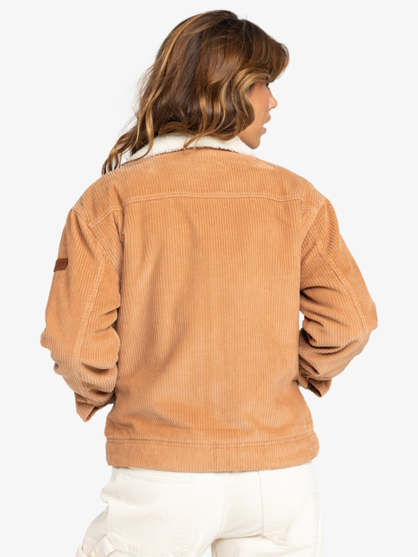 5 Desert Spirit - Corduroy Jacket for Women Brown ERJJK03621 Roxy