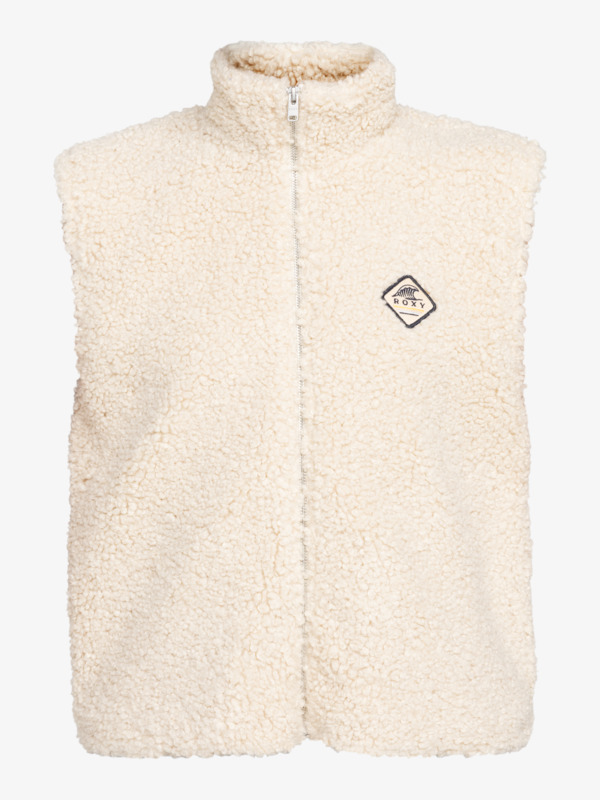 9 Cut The Night - Weste aus Polarfleece für Frauen Beige ERJJK03635 Roxy