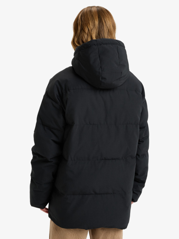 3 Seaside Memories - Mittellange Steppjacke mit Kapuze für Frauen Schwarz ERJJK03666 Roxy