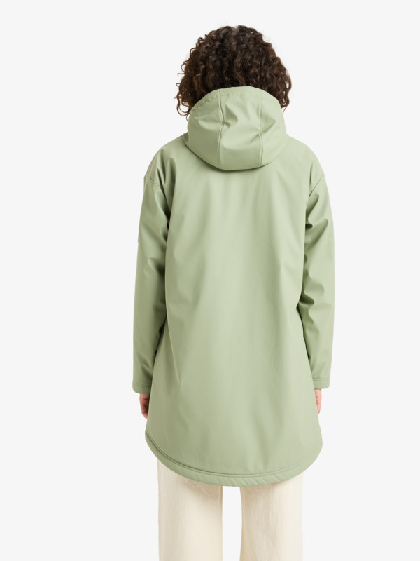 3 Rain Road Polar Zip - Rain Mac for Women Green ERJJK03671 Roxy