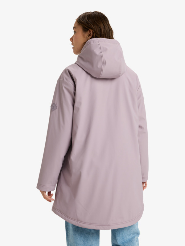 3 Rain Road Polar Zip - Veste imperméable pour Femme Violet ERJJK03671 Roxy
