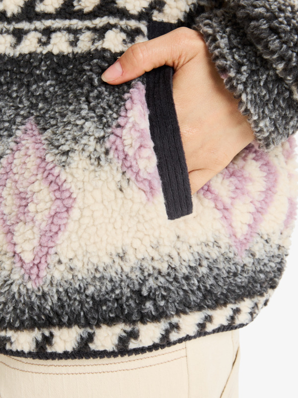 9 Feels Like Winter - Oversize Sherpa-Jacke für Frauen Braun ERJJK03676 Roxy