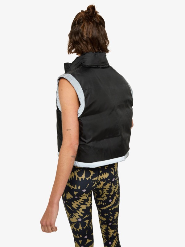 4 Move Free Puffy - Gilet imbottito riflettente reversibile da Donna Gray ERJJK03683 Roxy