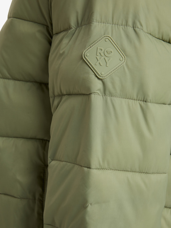 4 Wind Bliss Hooded - Lightweight Packable Padded Jacket for Women Green ERJJK03691 Roxy