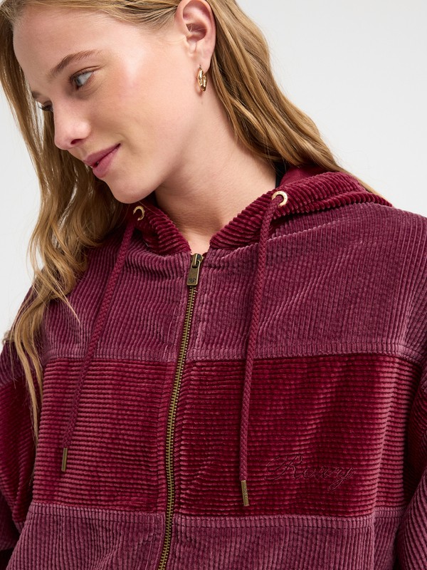Have A Blast - Women's Red Corduroy Jacket | Roxy
