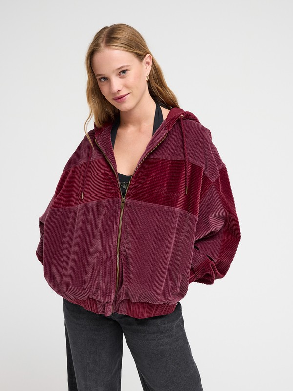 Have A Blast - Women's Red Corduroy Jacket | Roxy