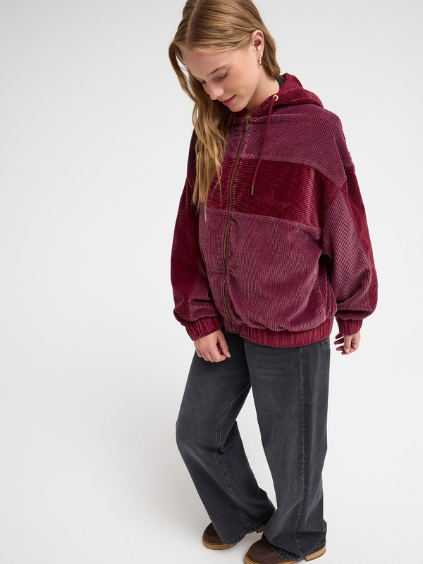 Have A Blast - Women's Red Corduroy Jacket | Roxy