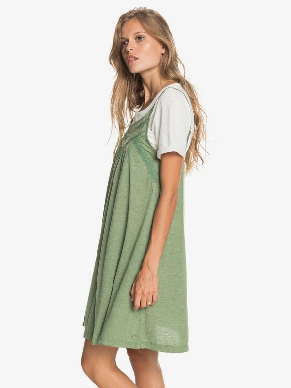 1 Rare Feeling - Tr&auml;gerkleid f&uuml;r Frauen - Gr&uuml;n Gr&uuml;n ERJKD03295 Roxy