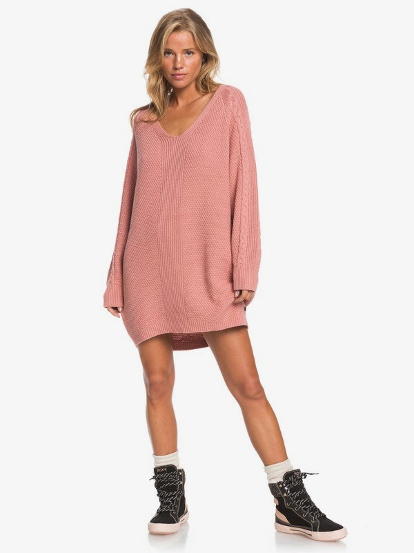 Baby Crush Oversized Jumper Dress for Women Roxy