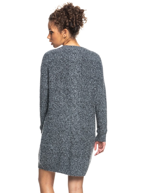 7 Turn A Corner - Vestido de Manga Larga para Mujer Negro ERJKD03376 Roxy
