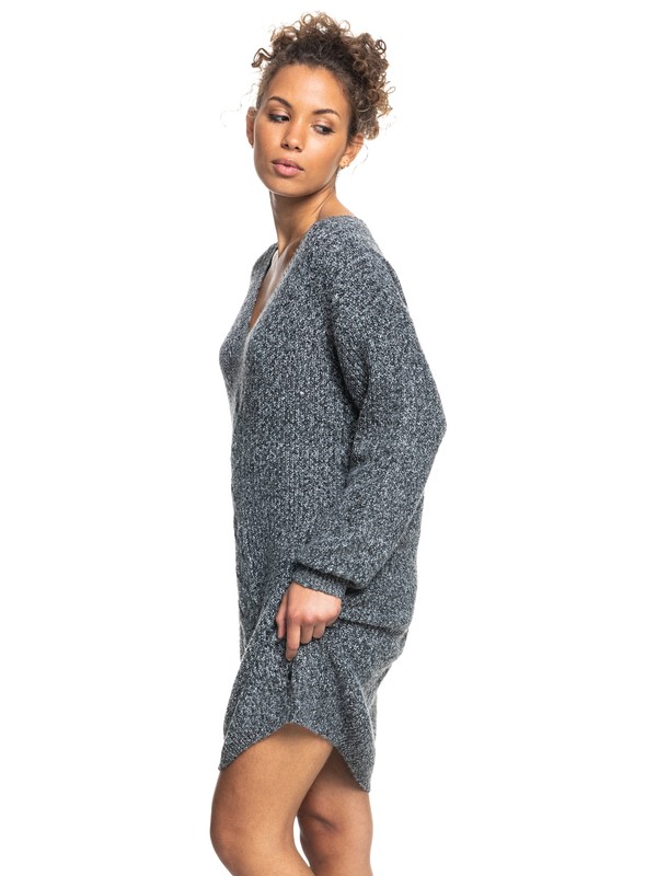 5 Turn A Corner - Vestido de Manga Larga para Mujer Negro ERJKD03376 Roxy