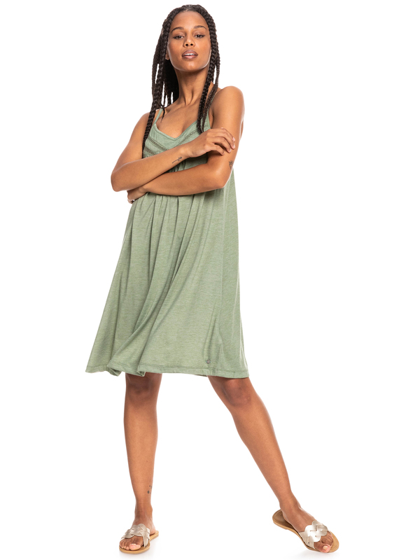 3 Rare Feeling - Strappy Dress for Women Green ERJKD03386 Roxy
