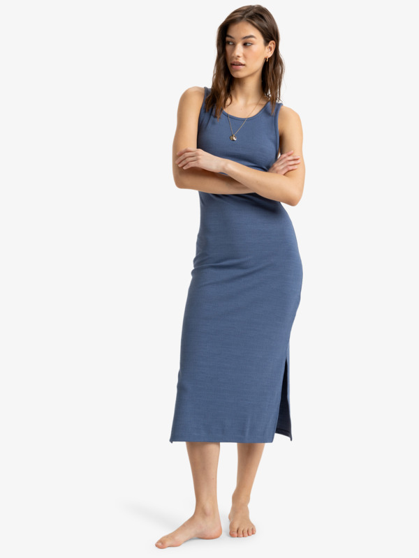 0 Good Keepsake - Midi Dress for Women Blue ERJKD03442 Roxy