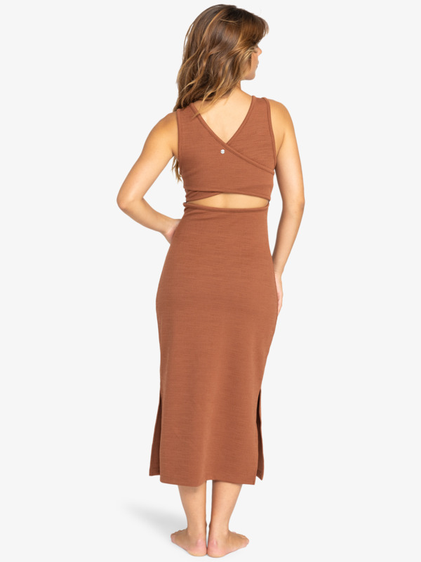 3 Good Keepsake - Robe midi pour Femme Marron ERJKD03490 Roxy