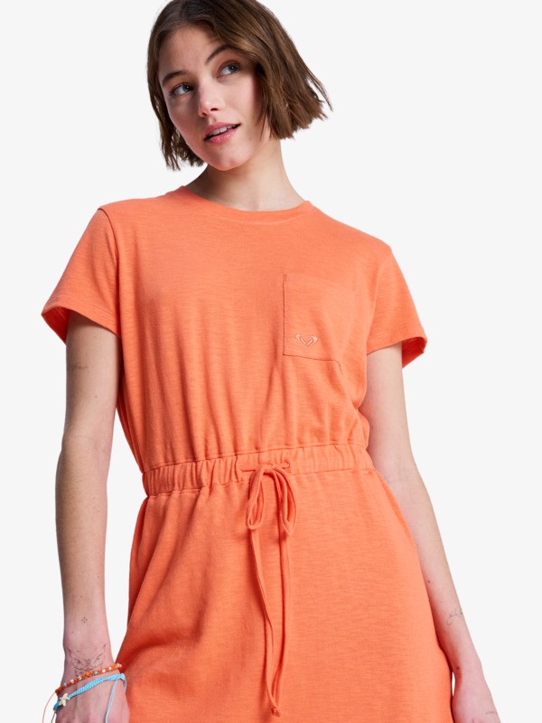 6 Sunny Expedition Solid - Robe T-shirt pour Femme Rose ERJKD03546 Roxy