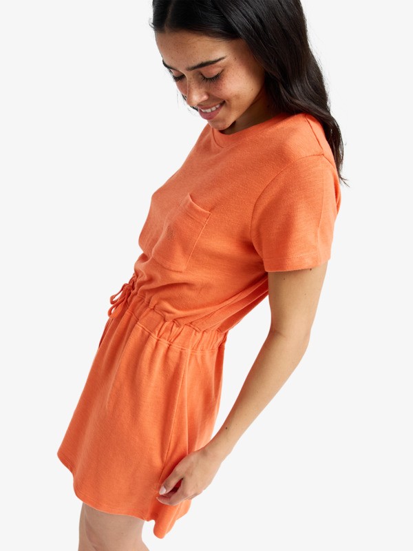 1 Sunny Expedition Solid - Robe T-shirt pour Femme Rose ERJKD03546 Roxy