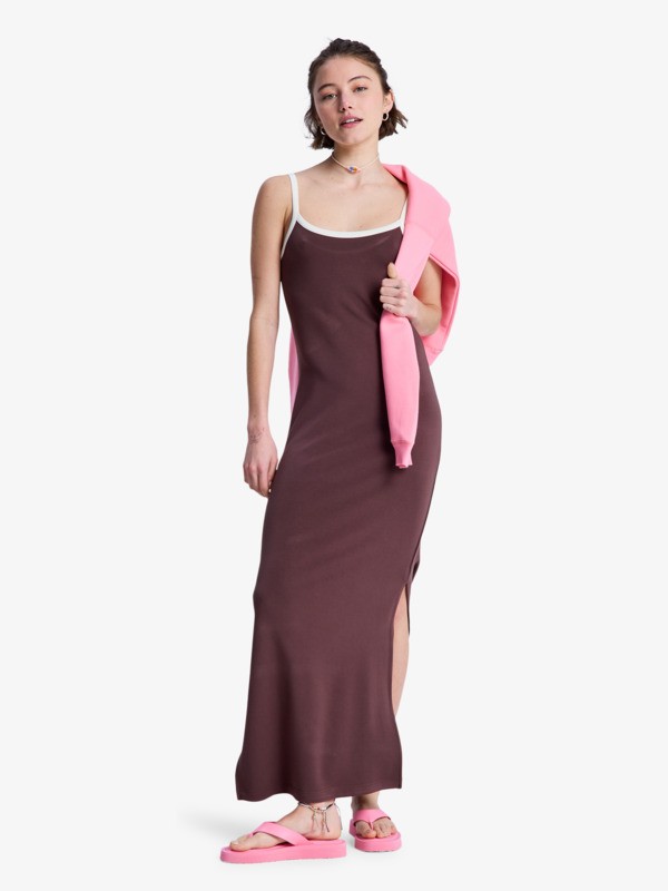0 Sugar Sands Maxi - Strappy Dress for Women Brown ERJKD03550 Roxy