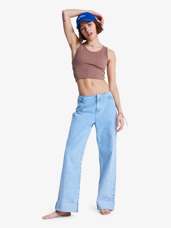 4 Good Keepsake - Crop Top for Women Brown ERJKT03648 Roxy