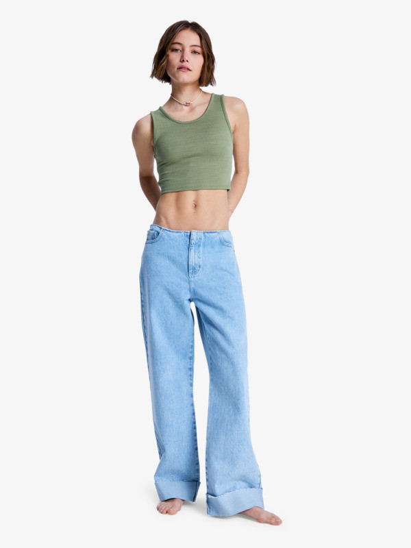 3 Good Keepsake - Crop Top for Women Green ERJKT03648 Roxy