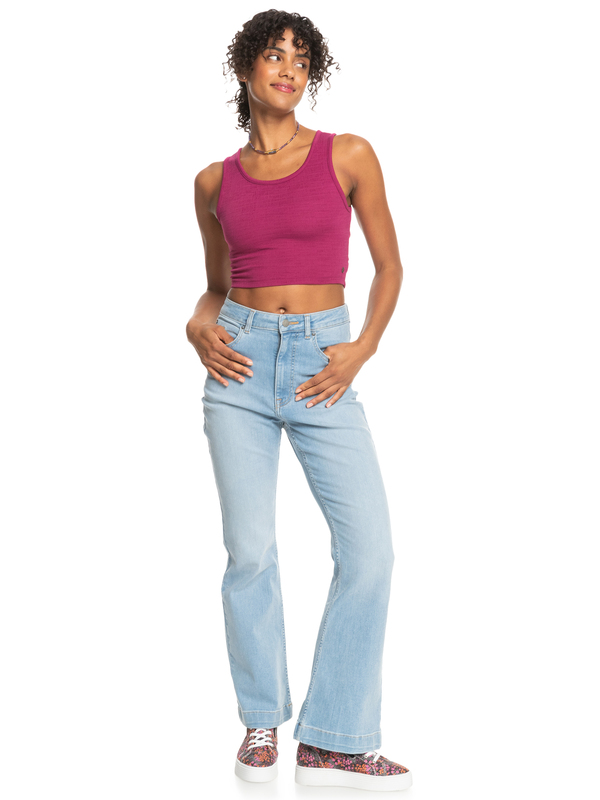 12 Good Keepsake - Korte Top voor Dames Pink ERJKT03648 Roxy