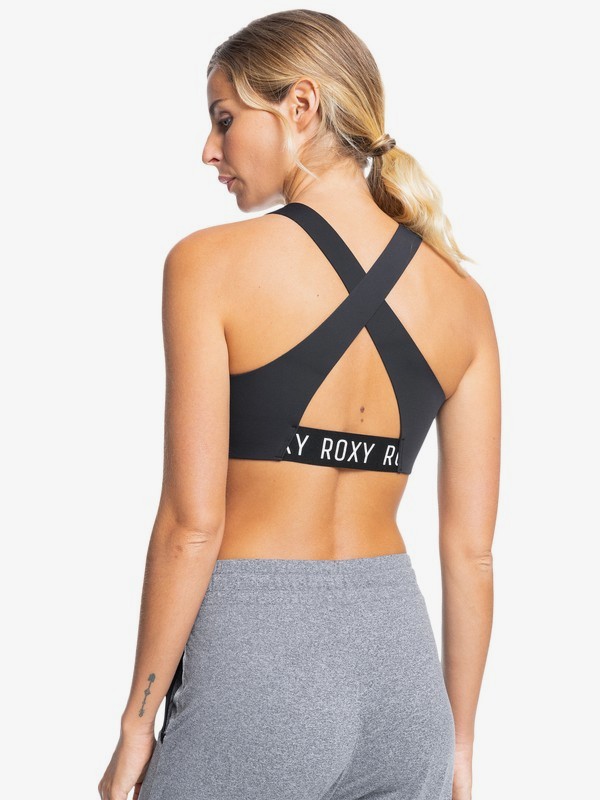 4 Run To Me - Sports Bra for Women Black ERJKT03774 Roxy
