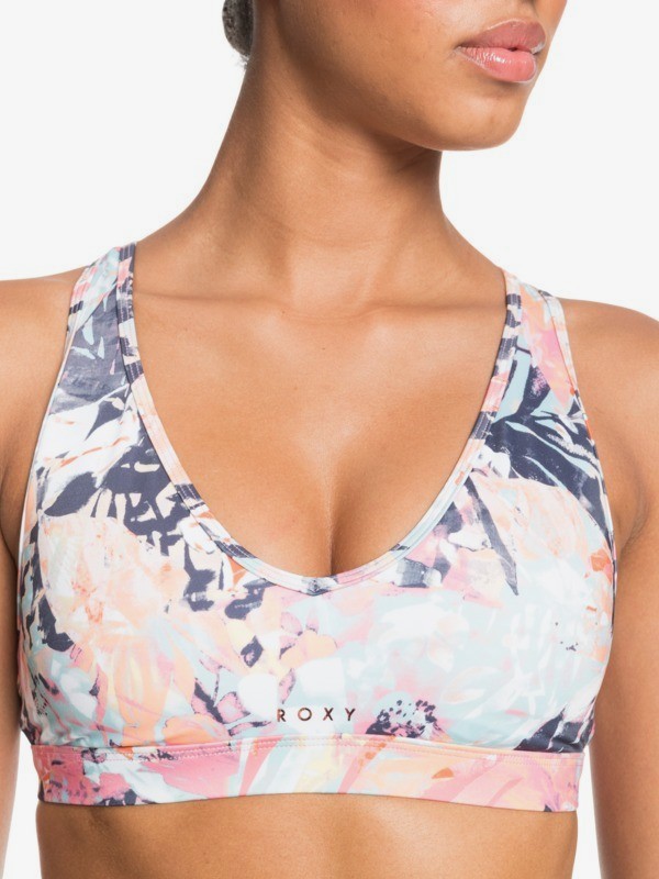 2 Heros Will Rise - Soutien de desporto para Mulher Azul ERJKT03777 Roxy