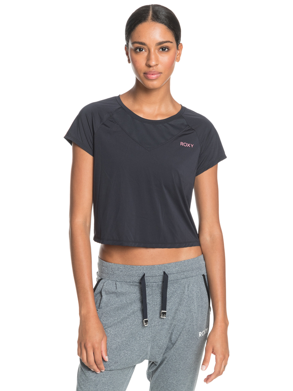 0 Sunset Temptation - Technical Sports T-Shirt for Women Black ERJKT03779 Roxy
