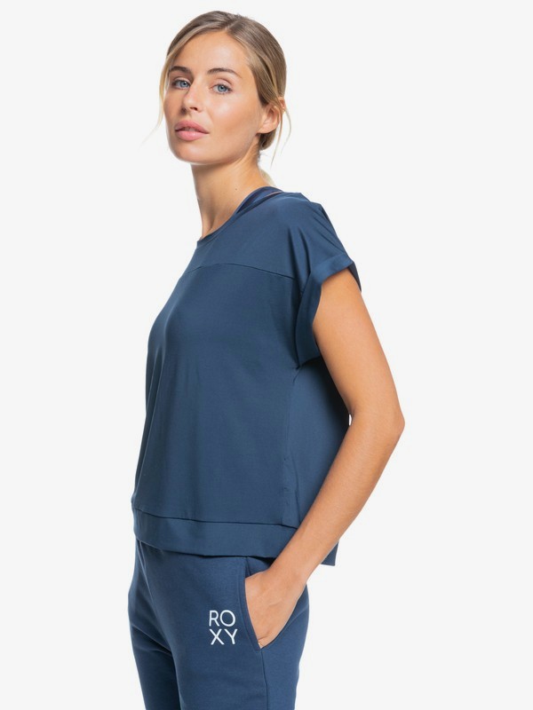 1 Lets Shake Hands - Technical Sports T-Shirt for Women  ERJKT03784 Roxy