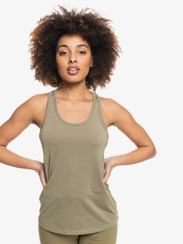 0 Saturday Night Alright - Débardeur technique pour Femme Beige ERJKT03793 Roxy