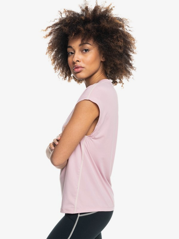 1 Training - Funktions-T-Shirt für Frauen Rosa ERJKT03811 Roxy