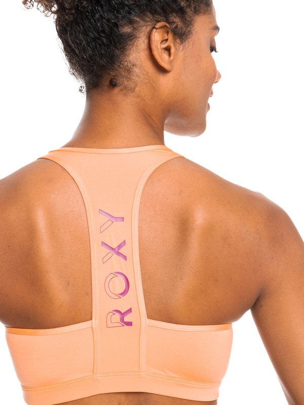 4 Back To You - Sport-BH mit mittlerer Unterstützung für Frauen Rosa ERJKT03859 Roxy