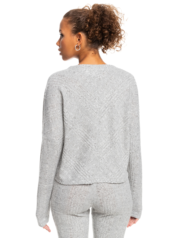 4 Lazy Day - Jersey Abierto con Botones para Mujer Gris ERJKT03907 Roxy