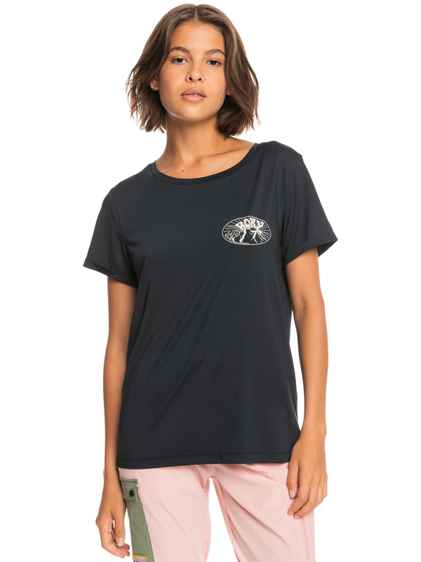 0 Sunday With A View - T-shirt de sport pour Femme Noir ERJKT03922 Roxy