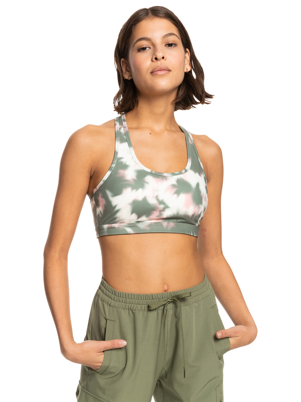 2 Back To You - Sports Bra for Women Beige ERJKT03938 Roxy