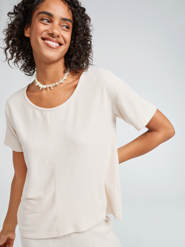 0 Go Your Way Top - Top côtelé oversize pour Femme  ERJKT03945 Roxy