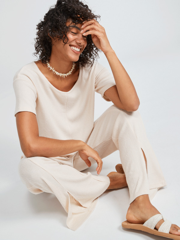 1 Go Your Way Top - Top côtelé oversize pour Femme  ERJKT03945 Roxy