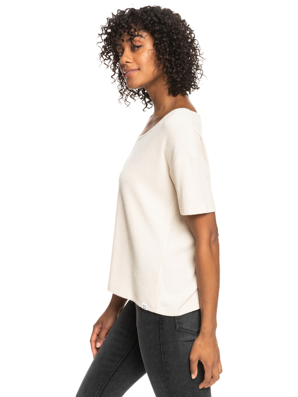 6 Go Your Way Top - Top côtelé oversize pour Femme  ERJKT03945 Roxy