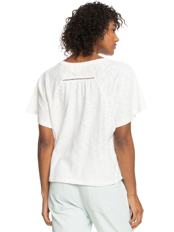 3 Time On My Side - Short Sleeve Top for Women White ERJKT03974 Roxy