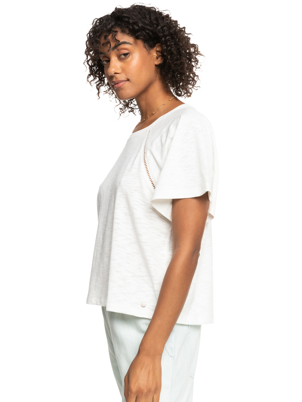 1 Time On My Side - Short Sleeve Top for Women White ERJKT03974 Roxy