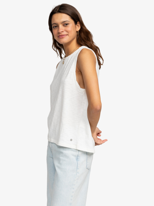 1 On The Shoreline - Top smanicato da Donna White ERJKT03980 Roxy