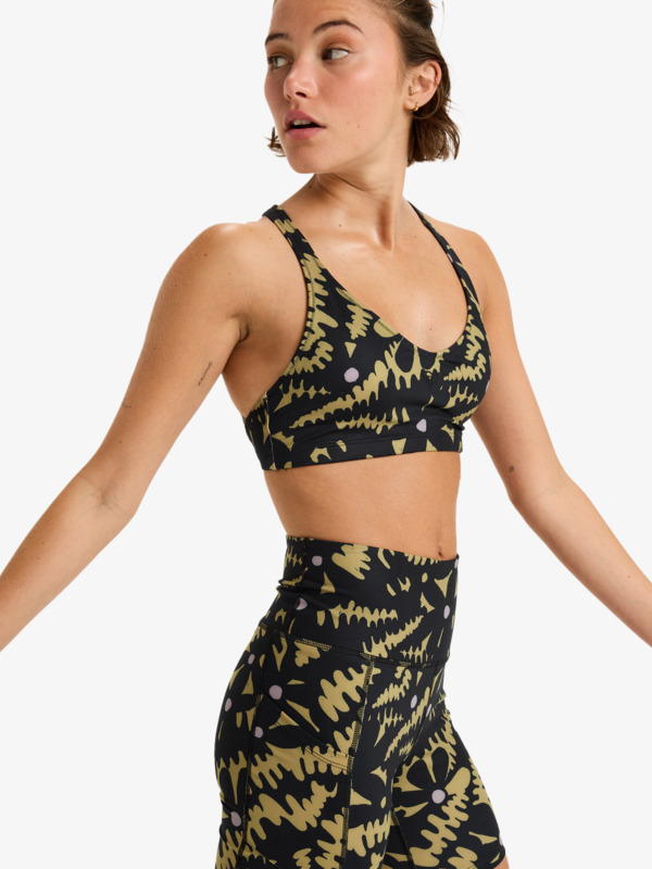 1 Heart Into It Pt - Sports Bra for Women Black ERJKT04012 Roxy