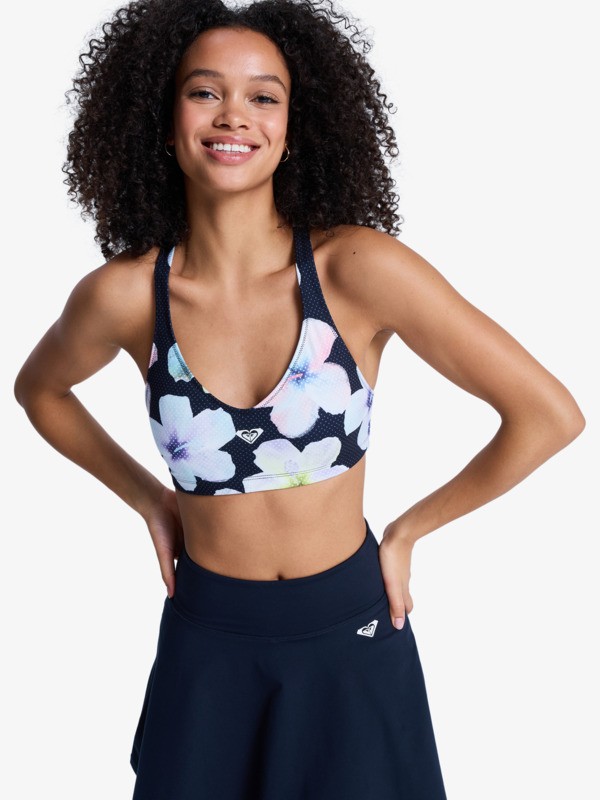 0 Heart Into It Pt - Sport-BH f&uuml;r Frauen Schwarz ERJKT04012 Roxy