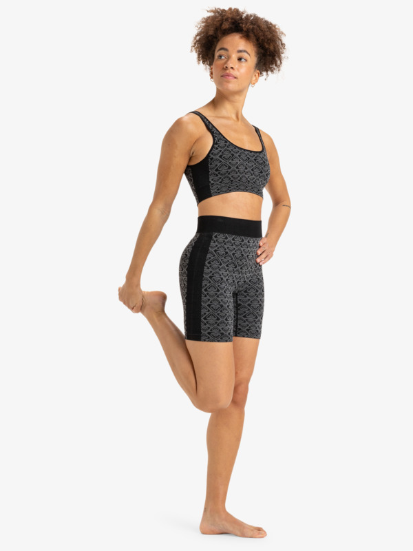 9 Chill Out Seamless - Brassière de sport à maintien léger pour Femme Noir ERJKT04107 Roxy