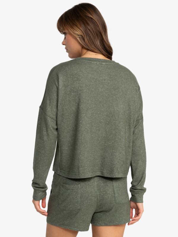 4 Saturdaze Cosy - Haut manches longues pour Femme Vert ERJKT04164 Roxy