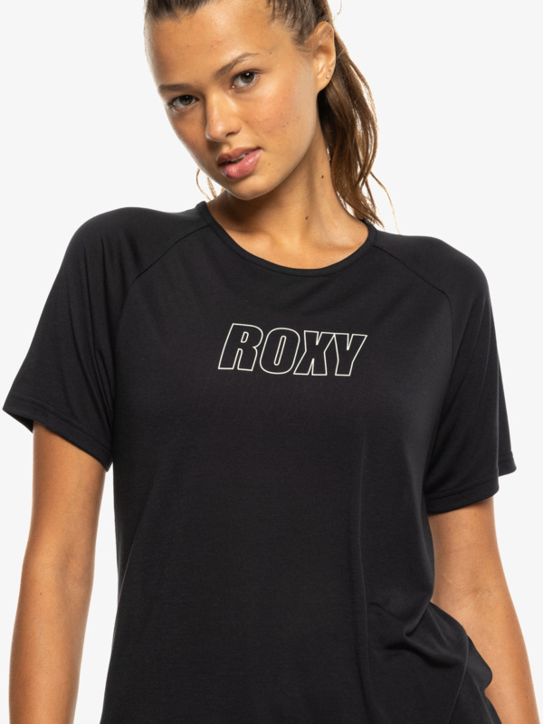 2 Everyday Flow  - Maglietta tecnica da Donna Black ERJKT04168 Roxy