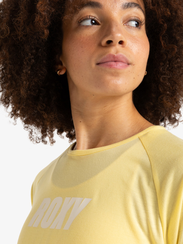 2 Everyday Flow  - Camiseta técnica para Mujer Amarillo ERJKT04168 Roxy