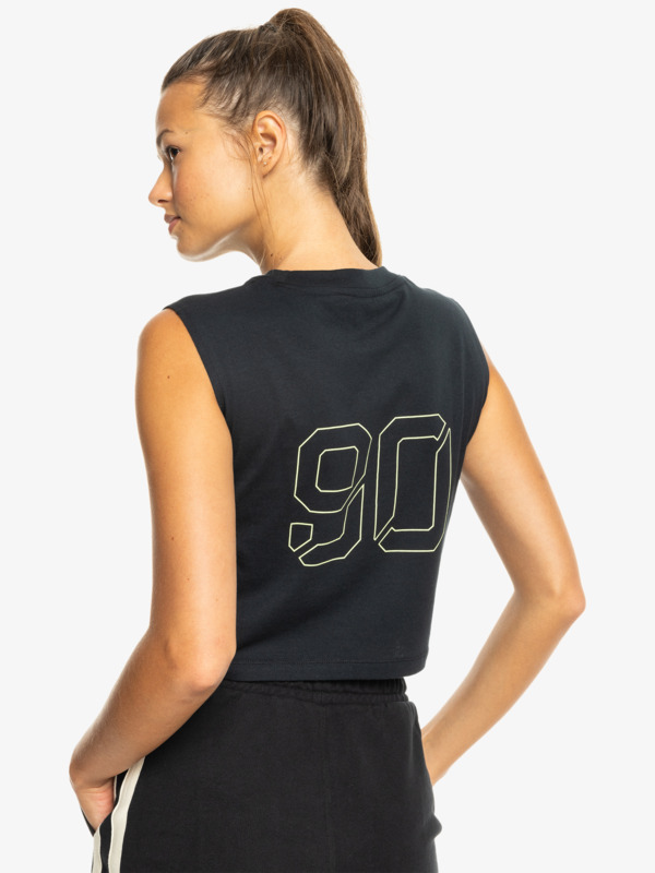 9 Essential Energy - Sport-Tanktop mit Boxy Fit für Frauen Schwarz ERJKT04176 Roxy